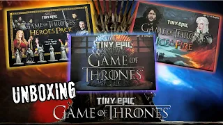Tiny Epic Game of Thrones Unboxing – Kickstarter All-In Pledge!