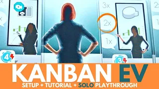 Kanban EV Board Game | Full Solo Playthrough | Part 2 | Setup | How to Play | Solitare Tabletop Game