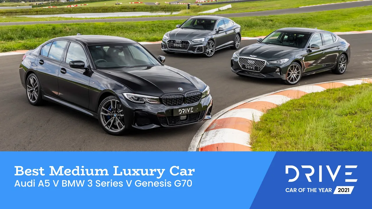 Audi A5 v BMW 3 Series v Genesis G70 | Best Medium Luxury Car | Drive Car of the Year 2021
