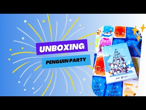 Unboxing Penguin Party - Playte Games designed by Reiner Knizia