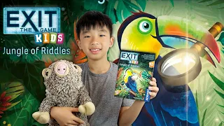 Best Puzzle Game for Kids | Exit the Game Kids: Jungle of Riddles Unboxing and Review