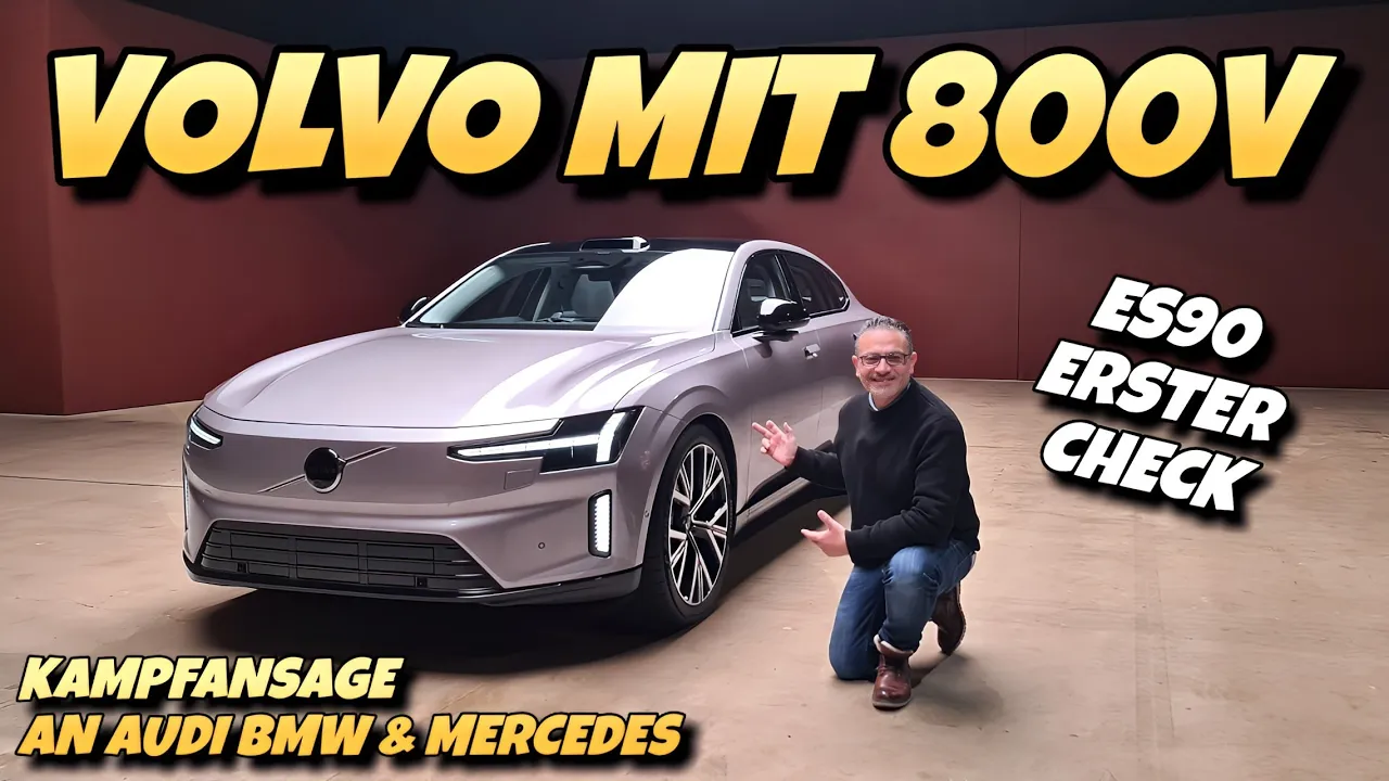 Neuer Volvo ES90 mit 800 Volt und 350 kW Ladepeak. Elektro Limousine im Check #volvo #ev