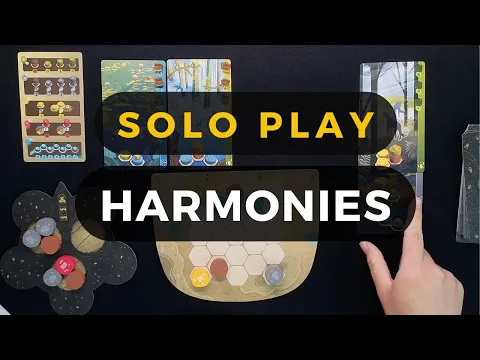 Harmonies Board Game Solo Play Game #2 | DaniCha