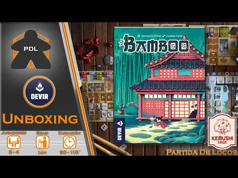 Bamboo el nuevo juego de Germán Millán | Saga Kemushi | Devir | Unboxing | Partida de Locos |