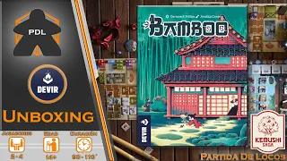 Bamboo el nuevo juego de Germán Millán | Saga Kemushi | Devir | Unboxing | Partida de Locos |