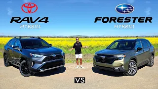 SMACKDOWN! -- 2025 Subaru Forester Hybrid vs. 2025 Toyota RAV4 Hybrid: Comparison