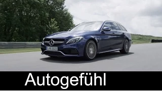 2015 Mercedes C-Class C63 AMG Estate Wagon T-Modell driving exterior interior