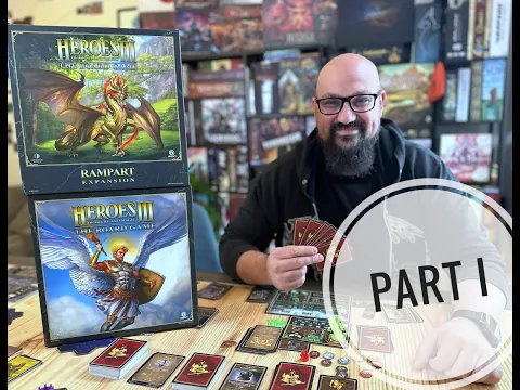 Heroes of Might and Magic 3 the board game playthrough (with explanations) | Clash mode 3 players