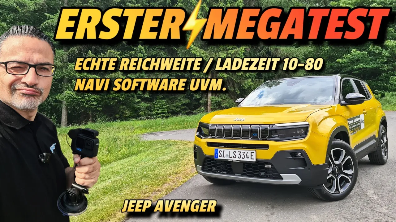 E Jeep Avenger Summit im Megatest! Echte Reichweite Ladezeit Navi Software #elektroauto #electriccar