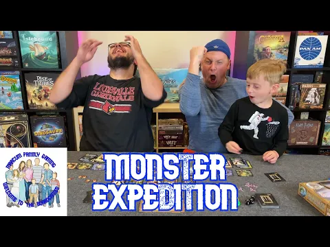 Monster Expedition - 2- Player Gameplay - Marcum Family Gaming with Tablenauts