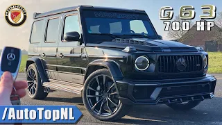 Mercedes G63 AMG MANHART G700 Inferno REVIEW on AUTOBAHN (NO SPEED LIMIT) by AutoTopNL