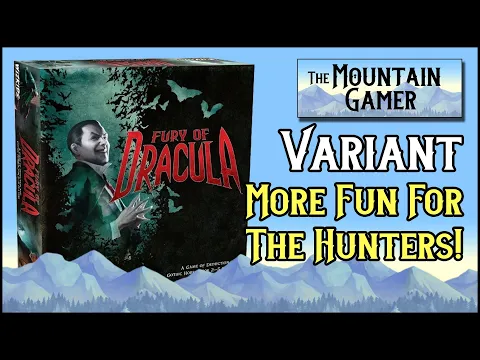 Nocturnal Travel variant Fury of Dracula【ツ】Semi-Cooperative Game, Horror Theme, Hidden Movement