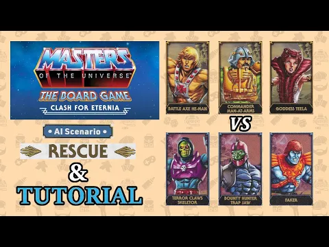 How to Setup/Play & Session | Rescue AI Scenario | Masters of the Universe Clash for Eternia