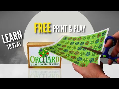 Orchard Solo Playthrough & Tutorial | FREE Print & Play