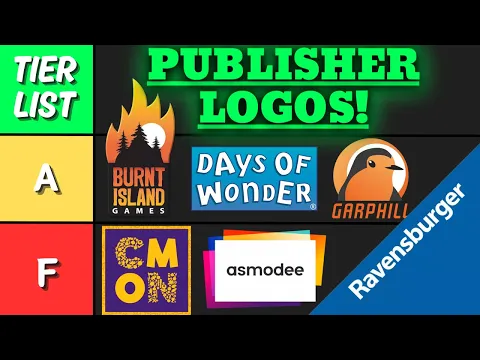 Tier Ranking - Publisher Logos! (Part 1)