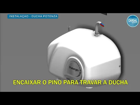 Chuveiro Elétrico Eletrônico com Visor Digital 220V 7800w Cromado Redondo com Pressurizador Potenza Cardal