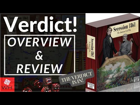 Verdict! Secession 1861 | Wargame | Boardgame | Solitaire | ACW | Review