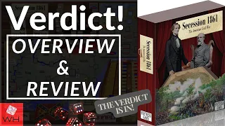 Verdict! Secession 1861 | Wargame | Boardgame | Solitaire | ACW | Review