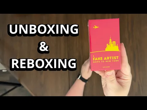 A Fake Artist Goes to New York - Quick Look Game Unboxing & Reboxing - What's in the Box?