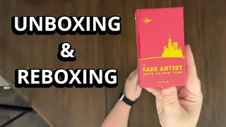 A Fake Artist Goes to New York - Quick Look Game Unboxing & Reboxing - What's in the Box?