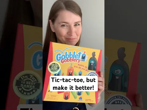 Gobblet Gobblers is a strategic kids game that puts tic-tac-toe to shame #earlylearning #kidsgames