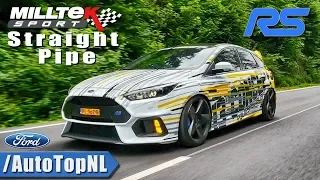 FORD FOCUS RS MK3 | DECAT STRAIGHT PIPE MILLTEK | EXHAUST SOUND DRIFT MODE & REVS by AutoTopNL