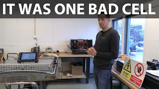 Elbilmek repairing Nissan Leaf 24 kWh battery pack