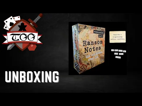 Ransom Notes Expansion Pack Board Game Unboxing