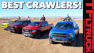 Ford Raptor vs Chevy TrailBoss vs Ram Rebel vs Titan PRO-4X (Slowest Drag Race: Gold Winch Ep.6)