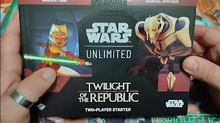 Star Wars Unlimited TCG - Twilight Of The Republic - Two Players Starter - Unboxing
