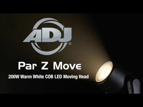Product video thumbnail for ADJ American DJ Par Z Move 200W COB Warm White LED Moving Head