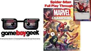 Marvel Champions (Spider-Man) Full Play Through with the Game Boy Geek
