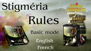 Stigméria - boardgame - Rules Solo and basic mode - English - French part 2/4