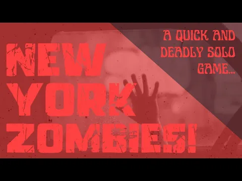 New York Zombies| A fast-playing print and play solo game playthrough