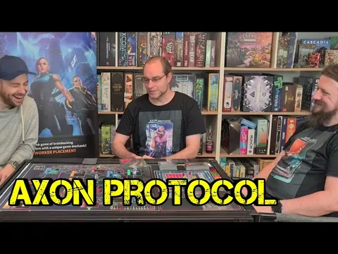 Axon Protocol - Spielübersicht - Interaktiver Cyperpunk Worker-Placer | Preview | Boardgame Digger