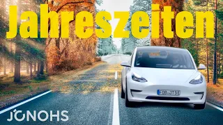 Elektroauto von Sommer bis Winter - wie weit kommt ein Tesla Model 3 über das Jahr hinweg?