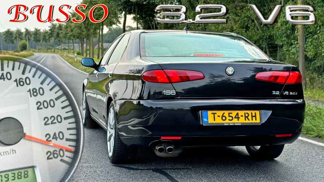ALFA ROMEO 166 3.2 V6 | 0-100 100-200 TOP SPEED SOUND & POV