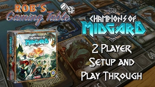 Champions of Midgard: 2 Player Setup and Play Through