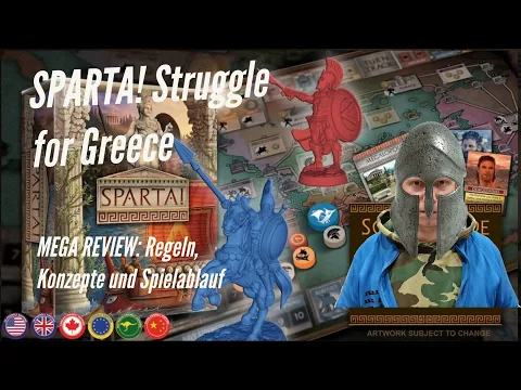 Mega Review: SPARTA! Struggle for Greece - die neue COSIM - Regeln, Konzepte, Spielablauf [deutsch]