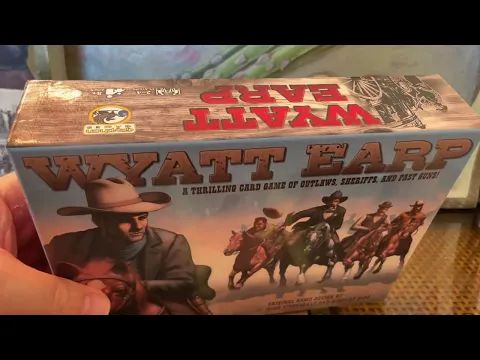 Unboxing Wyatt Earp Card Game by Richard Borg
