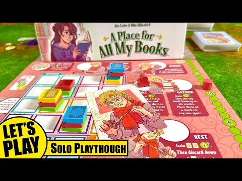 A PLACE FOR ALL MY BOOKS Board Game Solo Play published by Smirk & Dagger Games @SmirkandDagger