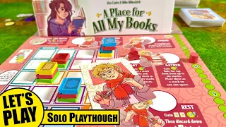A PLACE FOR ALL MY BOOKS Board Game Solo Play published by Smirk & Dagger Games @SmirkandDagger