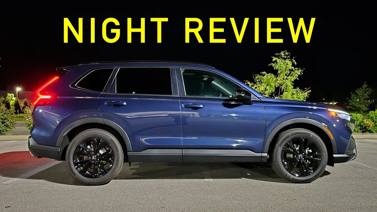 NIGHT REVIEW! -- Does the 2025 Honda CR-V Light Up The Night?? (Headlights, Exterior & Interior)