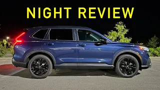 NIGHT REVIEW! -- Does the 2025 Honda CR-V Light Up The Night?? (Headlights, Exterior & Interior)
