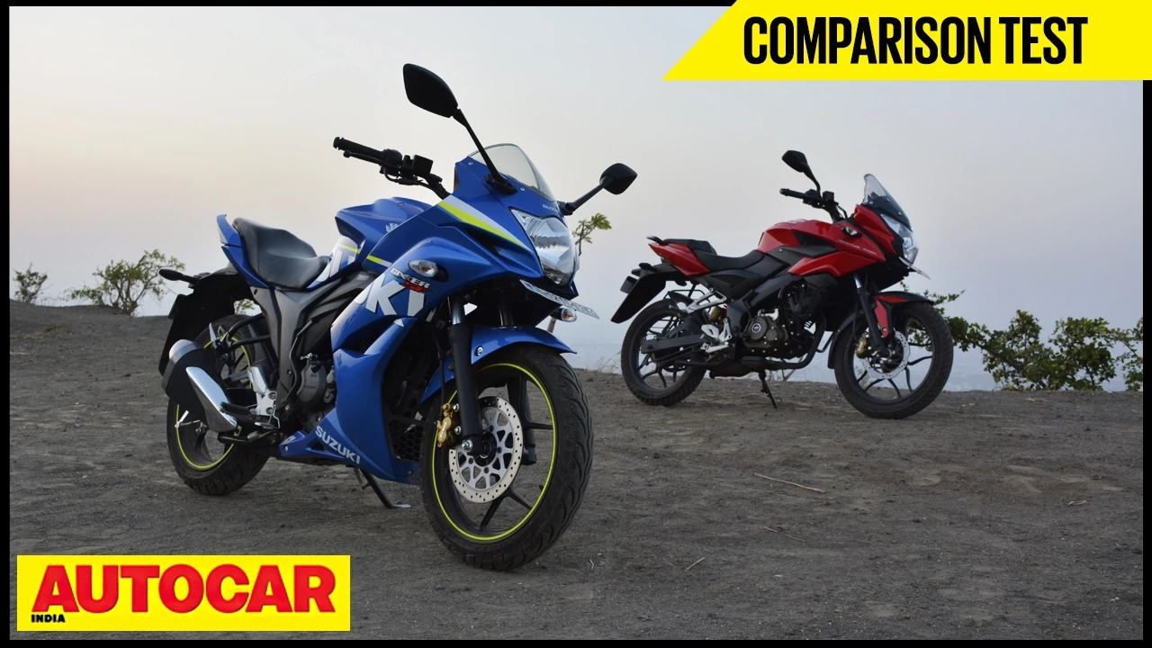 Bajaj Pulsar AS 150 VS Suzuki Gixxer SF | Comparison Test | Autocar India
