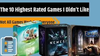 The Top 10 Highest Rated Games That Didn't Work For Me