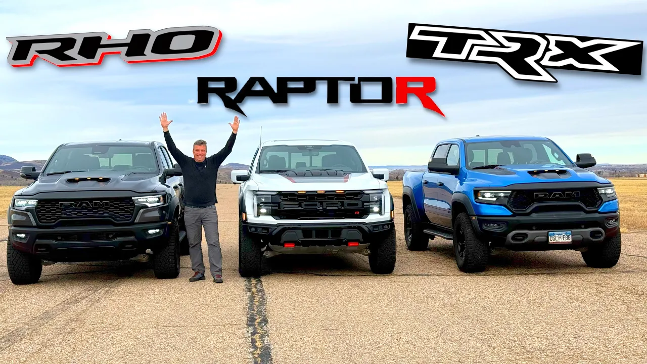 Time For A Rematch: The Ram RHO & Ram TRX Take On The Ford F-150 Raptor R (Plus A Surprise)!