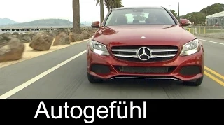 Mercedes C350e C-Class Plugin-Hybrid exterior/interior driving shots C-Klasse - Autogefühl