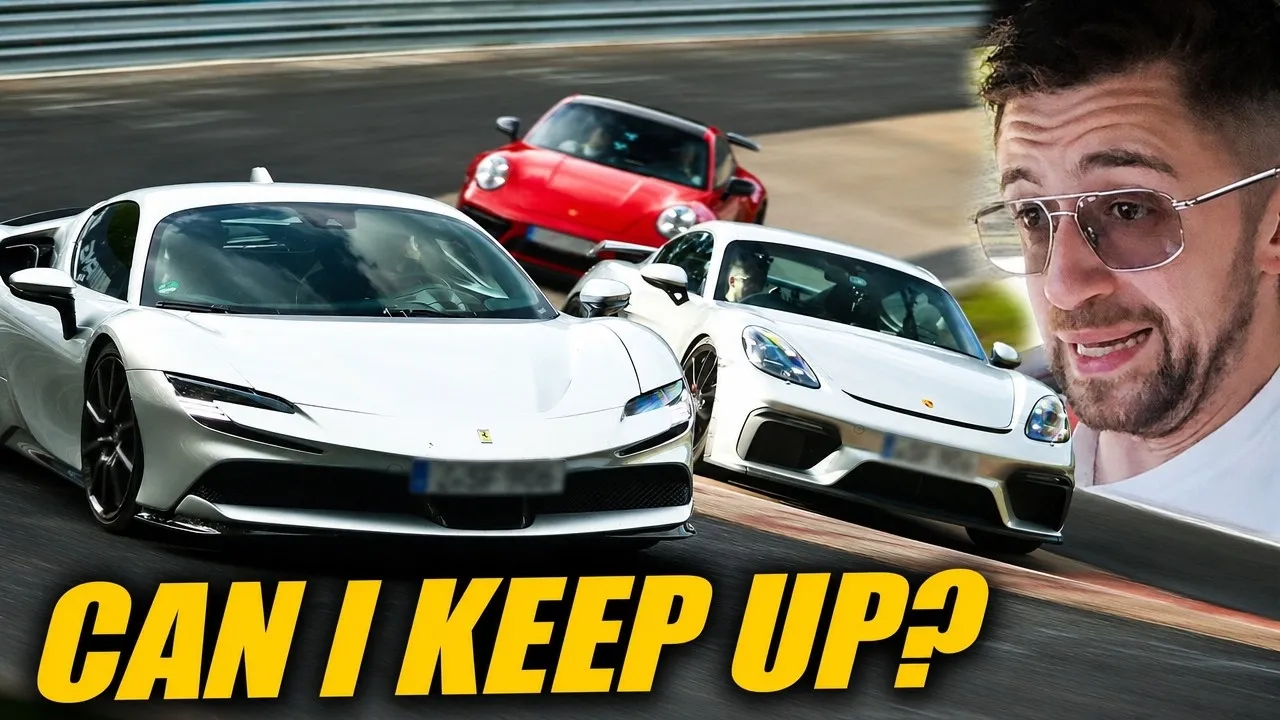 Chasing Ferrari SF90 in 718 GT4! // Nürburgring