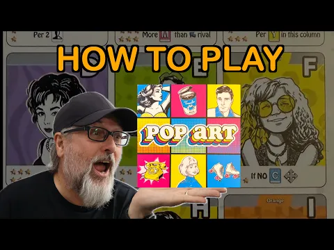 How to Play the Board Game Pop Art, designed by Jeff Chin & Andrew Nerger | Published by R2i Games